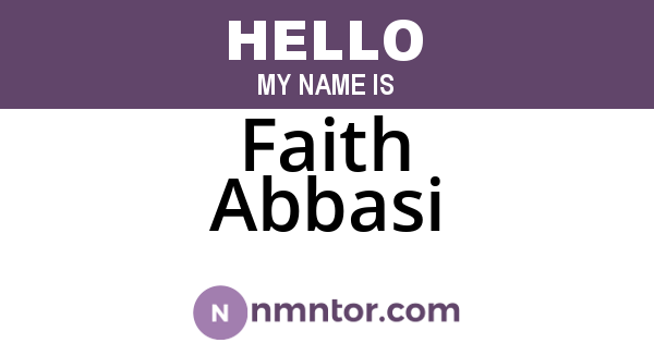 Faith Abbasi