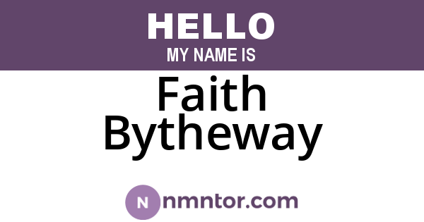 Faith Bytheway