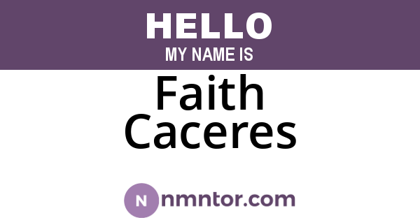 Faith Caceres