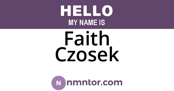 Faith Czosek