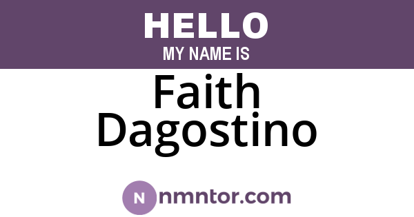 Faith Dagostino