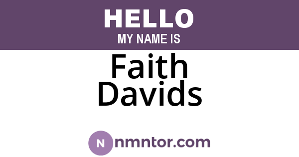 Faith Davids