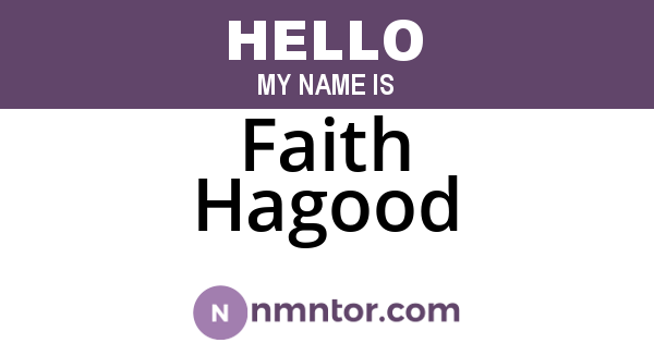 Faith Hagood