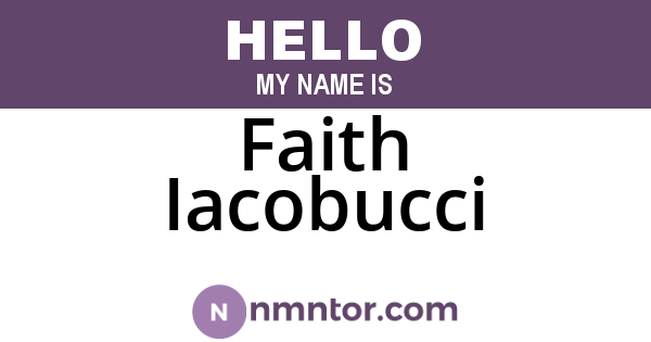 Faith Iacobucci