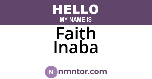 Faith Inaba