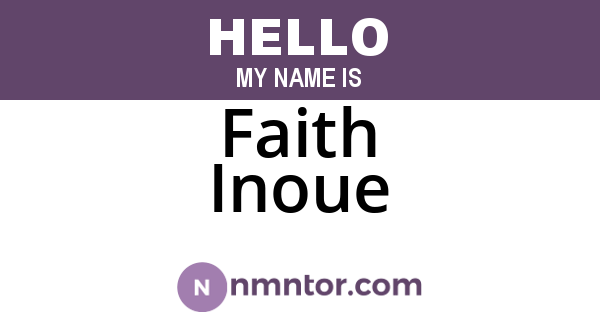 Faith Inoue