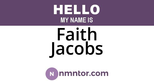 Faith Jacobs