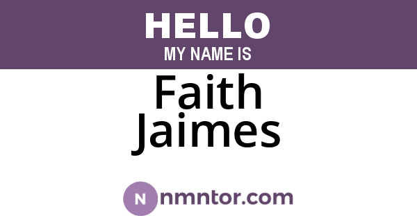 Faith Jaimes