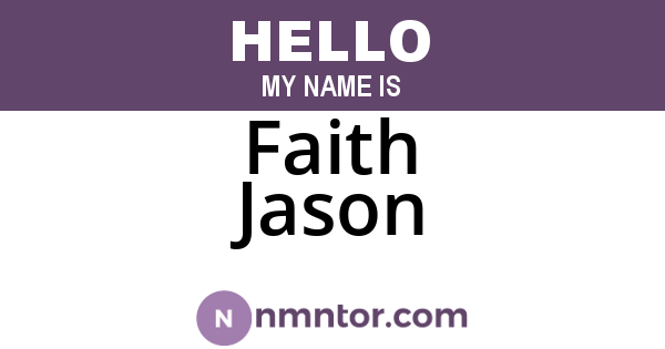 Faith Jason