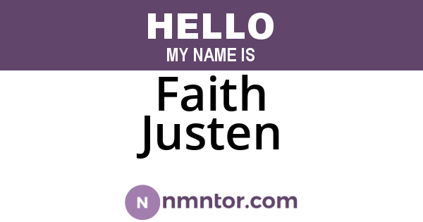 Faith Justen
