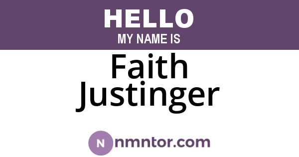 Faith Justinger
