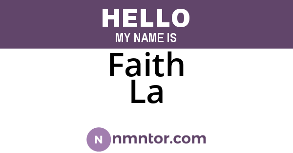 Faith La