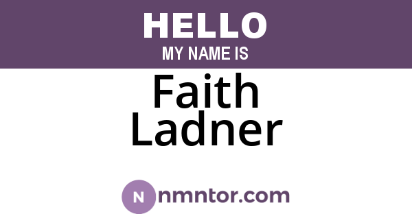 Faith Ladner