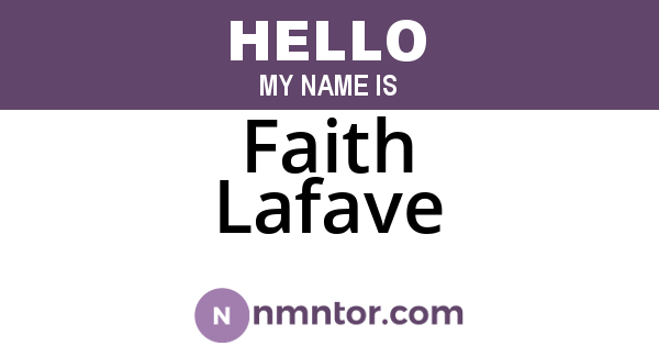 Faith Lafave