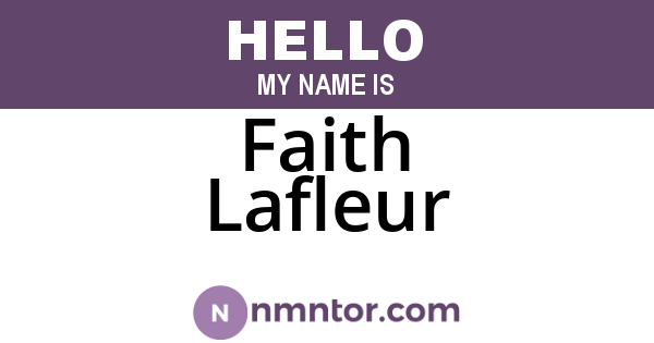 Faith Lafleur