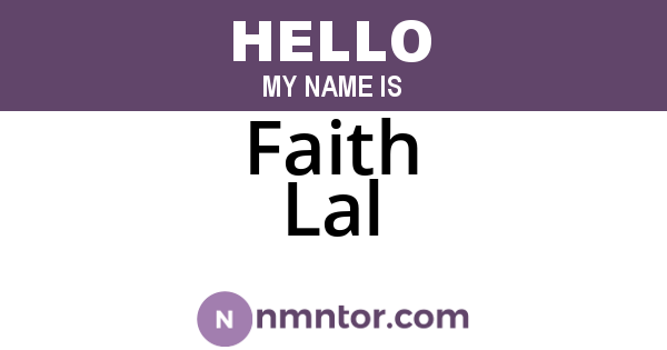 Faith Lal