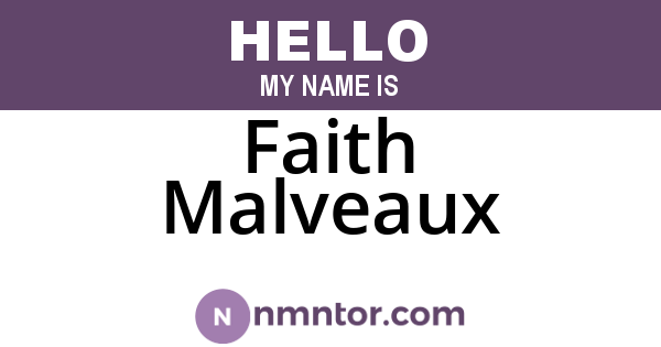 Faith Malveaux