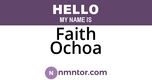 Faith Ochoa