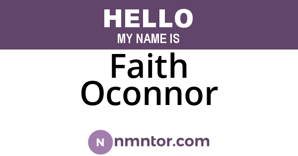 Faith Oconnor