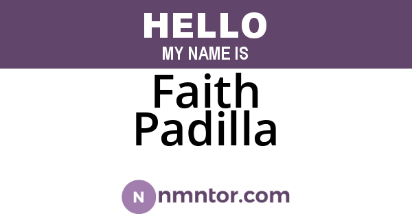 Faith Padilla