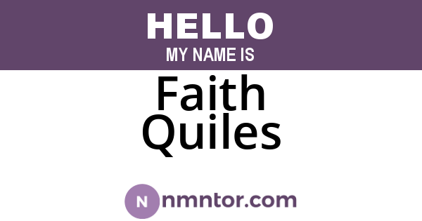 Faith Quiles