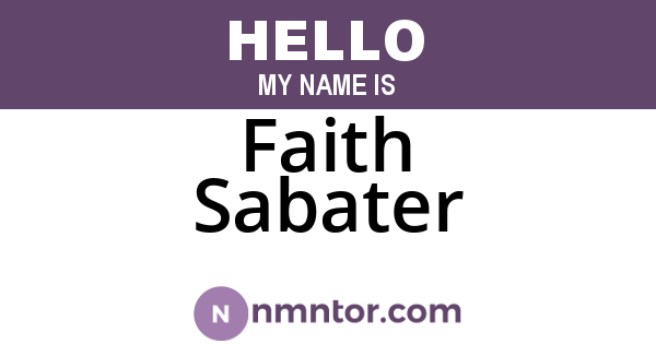 Faith Sabater