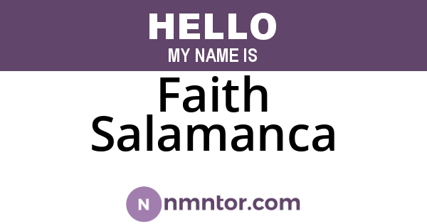 Faith Salamanca