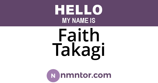 Faith Takagi