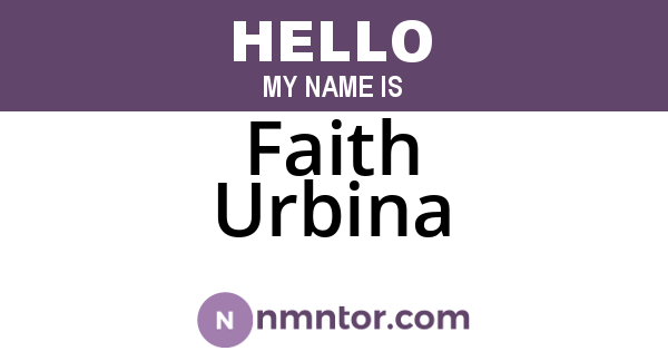 Faith Urbina