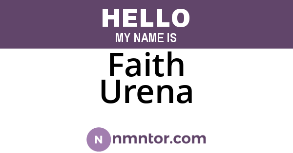 Faith Urena