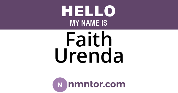 Faith Urenda