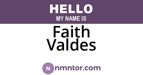 Faith Valdes