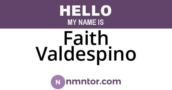 Faith Valdespino