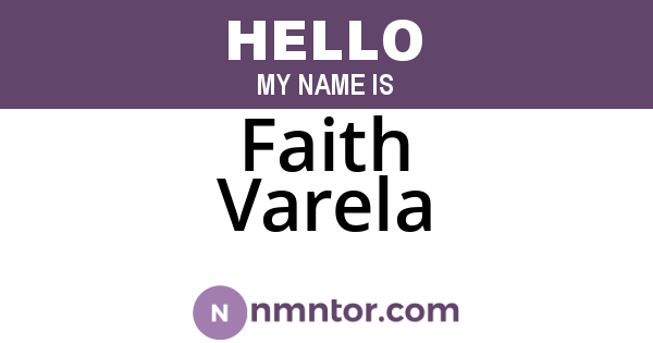 Faith Varela