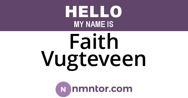 Faith Vugteveen