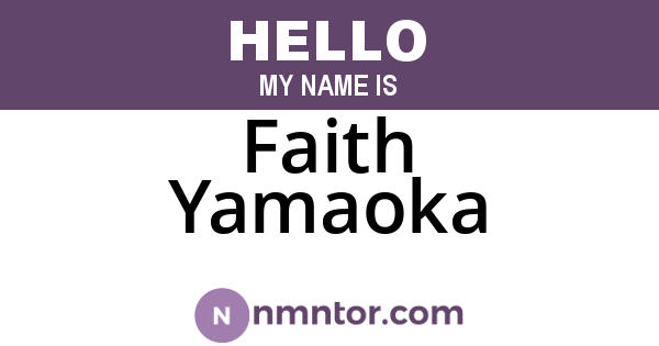 Faith Yamaoka