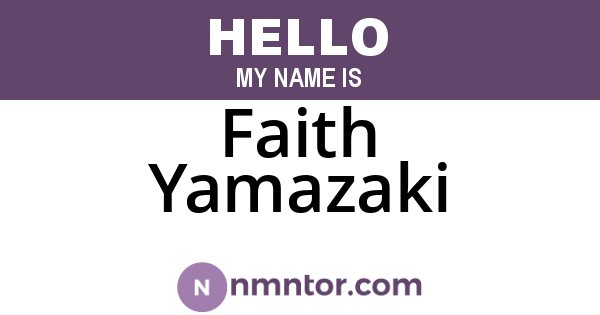 Faith Yamazaki