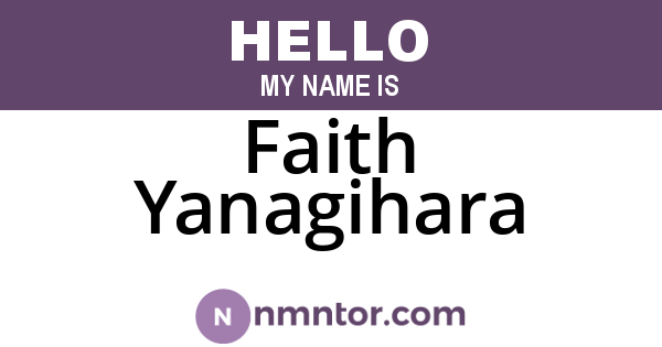 Faith Yanagihara