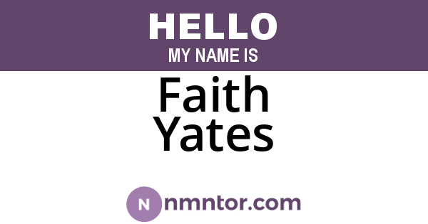 Faith Yates