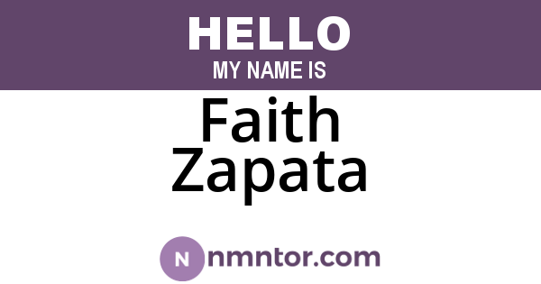 Faith Zapata