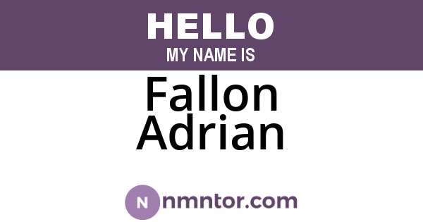 Fallon Adrian