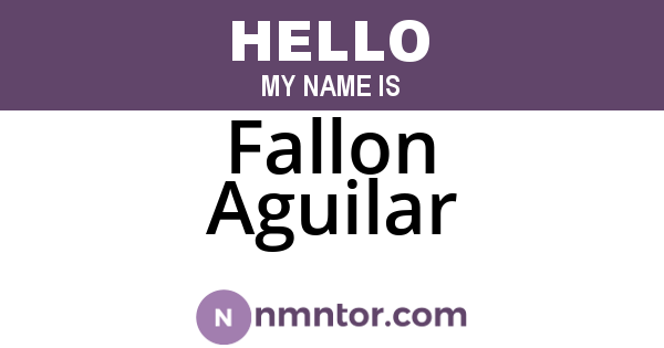 Fallon Aguilar