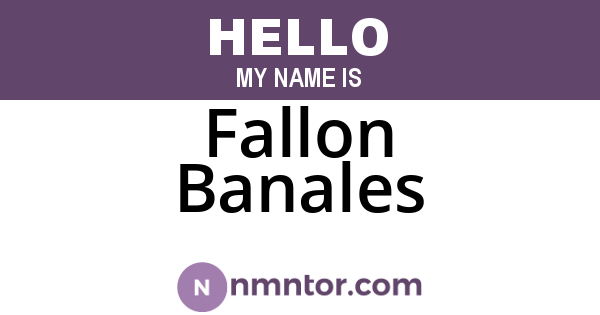 Fallon Banales