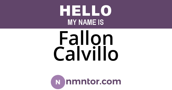 Fallon Calvillo
