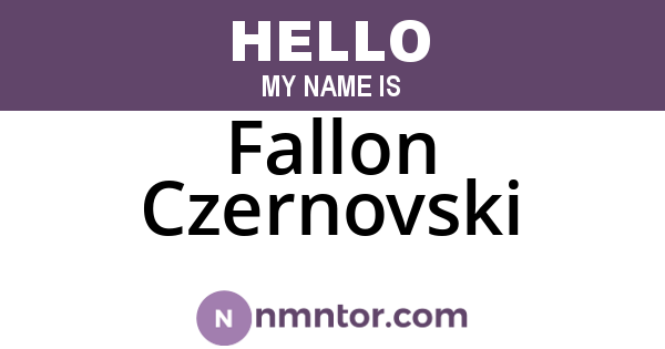 Fallon Czernovski