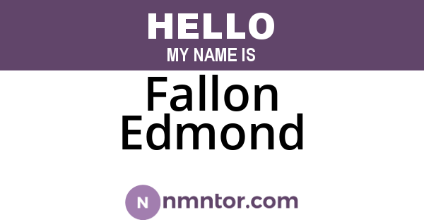 Fallon Edmond