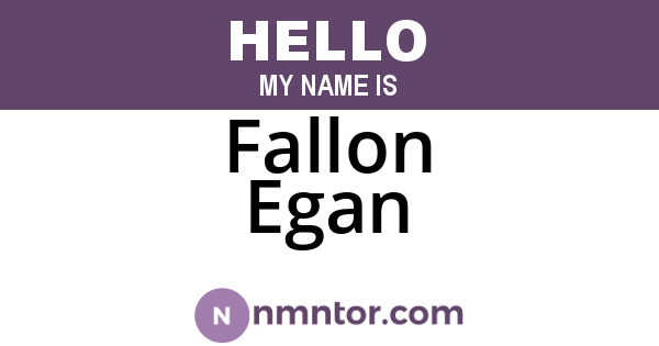 Fallon Egan