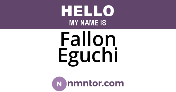 Fallon Eguchi