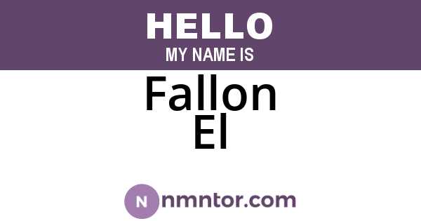 Fallon El