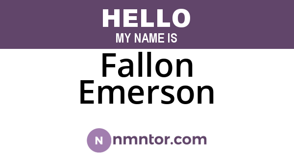 Fallon Emerson